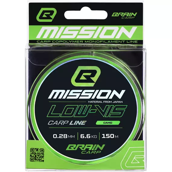 Волосінь Brain Mission Carp Line (Camo) 150m 0.28mm 6.6kg, фото , изображение 2